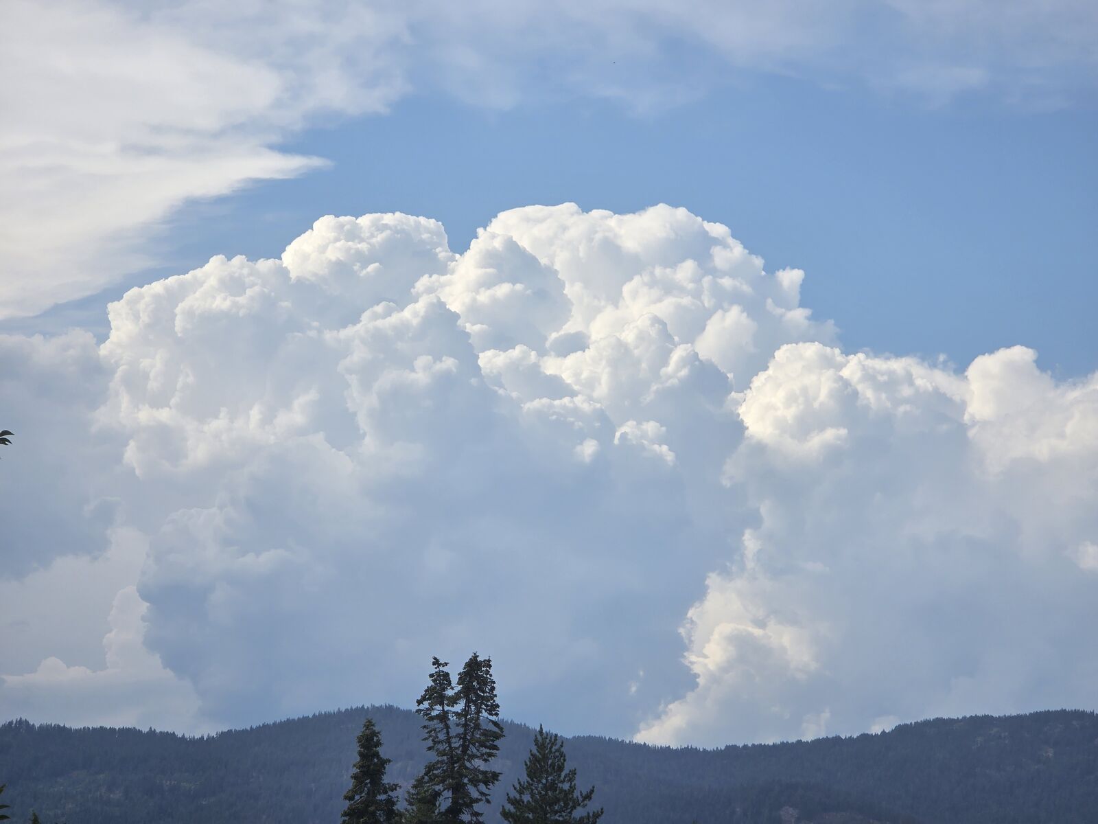 Towering clouds over the Selkirks